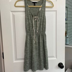 Aqua Grey Racerback Dress Side Small